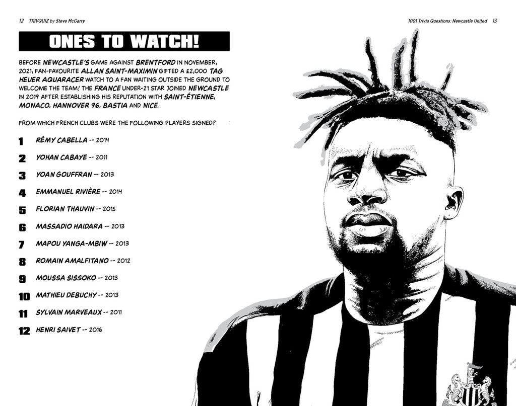 1001 Trivia Questions - Newcastle United