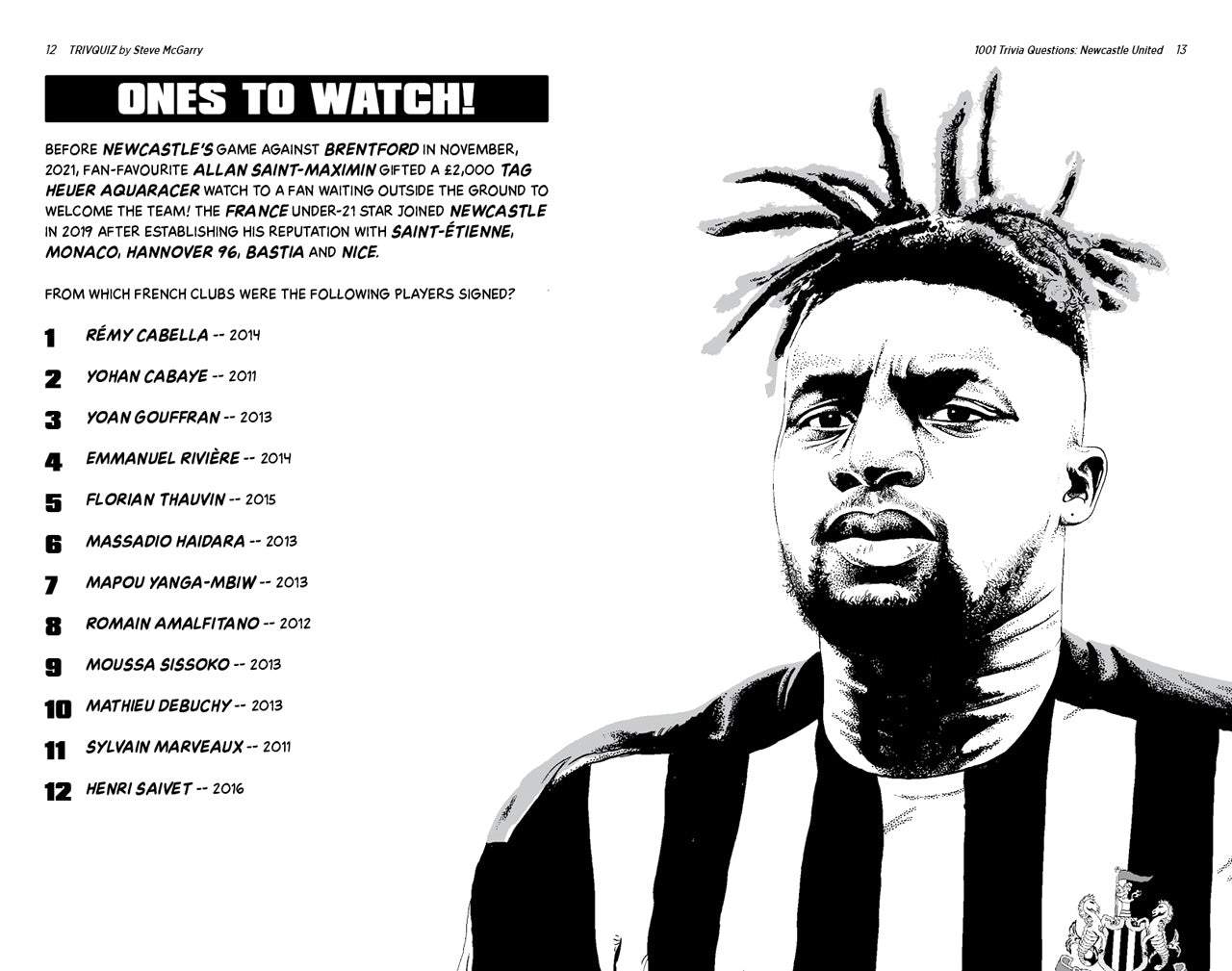 1001 Trivia Questions - Newcastle United