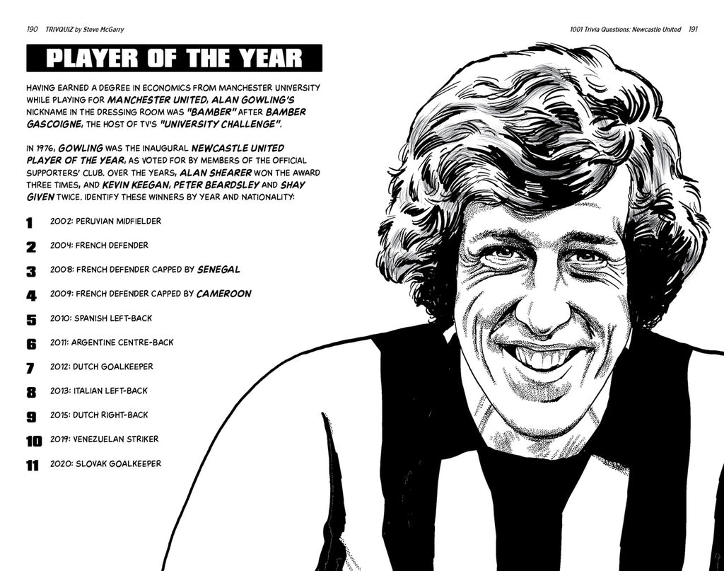 1001 Trivia Questions - Newcastle United