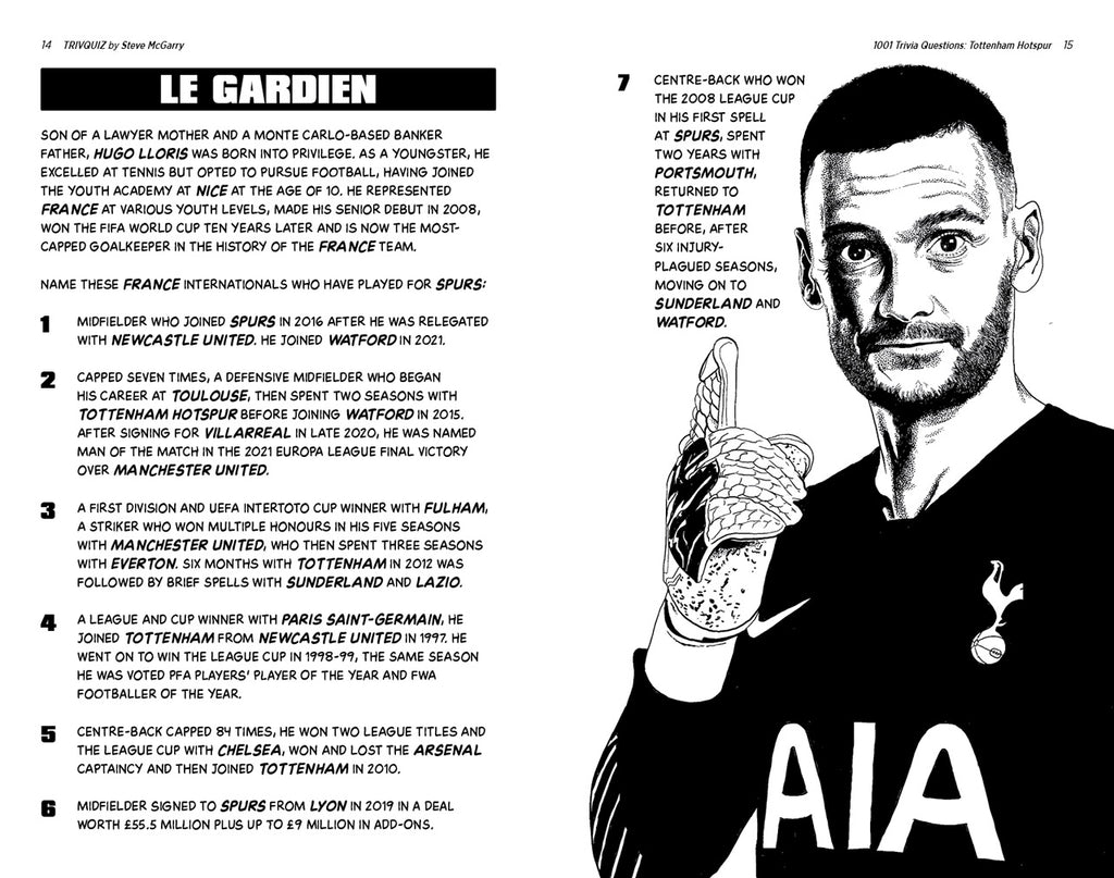 1001 Trivia Questions -Tottenham Hotspur