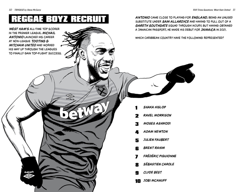 1001 Trivia Questions - West Ham United